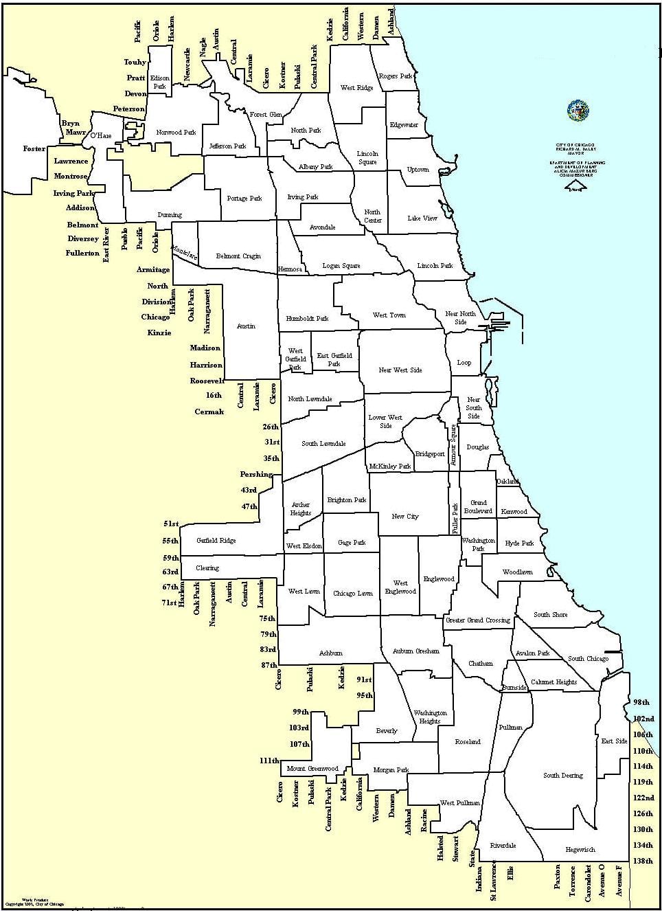 gəlin xəritə Chicago