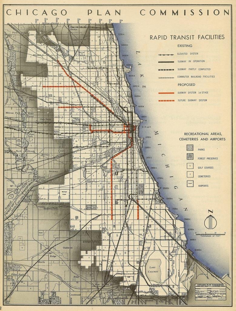 metro xəritəsi Chicago
