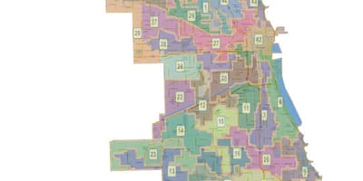 Chicago Ward xəritə