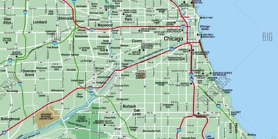 Xəritə Chicago