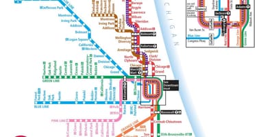 Кта xəritə Chicago