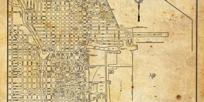 Qədim xəritə Chicago