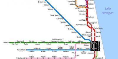 Metro xəritəsi Chicago